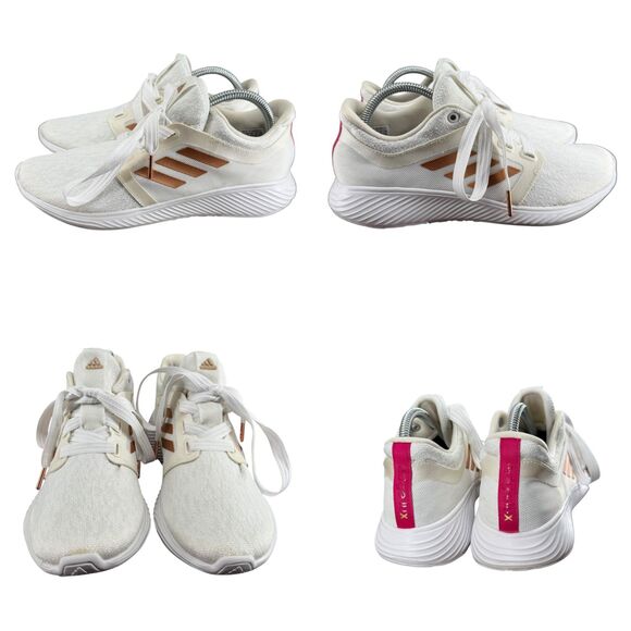 Adidas Edge Lux 3 Women’s 9.5 Running Shoes Crystal White Copper Metallic EF7035 - Picture 4 of 11